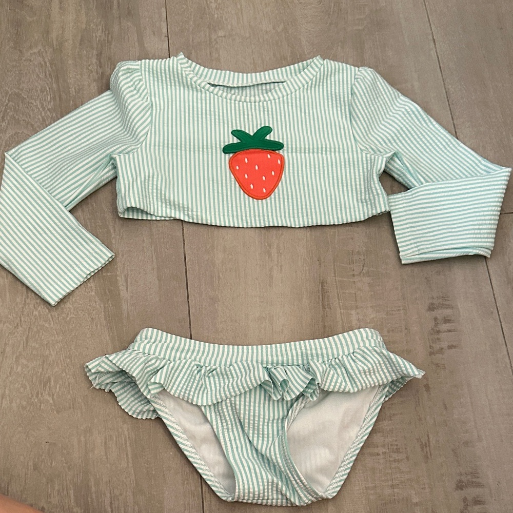 Cat & Jack Mint Striped Apparel